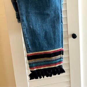 Chicos embellished ankle jeans